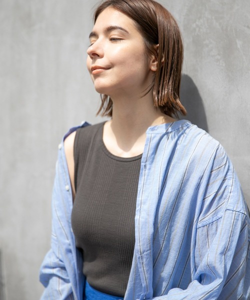 niko and...（ニコアンド）の「ルームDRY抗菌カップタンクトップ（タンクトップ・レディース・ブラック/ブラウン/アイボリー/チャコール/ピンク/オレンジ・MEDIUM/LARGE）」の3枚目の写真