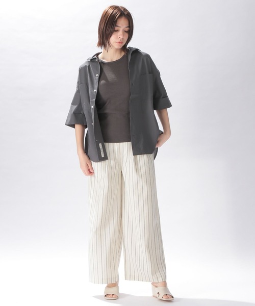 niko and...（ニコアンド）の「ルームDRY抗菌カップタンクトップ（タンクトップ・レディース・ブラック/ブラウン/アイボリー/チャコール/ピンク/オレンジ・MEDIUM/LARGE）」の10枚目の写真