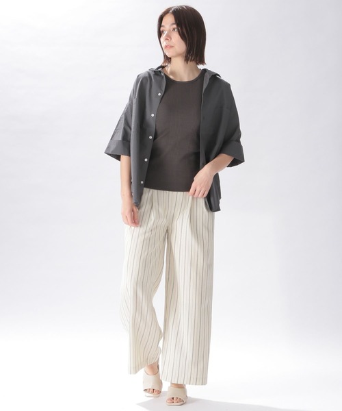 niko and...（ニコアンド）の「ルームDRY抗菌カップタンクトップ（タンクトップ・レディース・ブラック/ブラウン/アイボリー/チャコール/ピンク/オレンジ・MEDIUM/LARGE）」の11枚目の写真