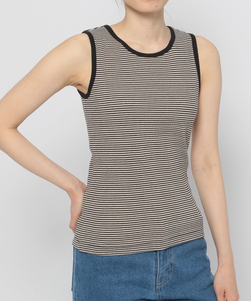 niko and...（ニコアンド）の「ルームDRY抗菌カップタンクトップ（タンクトップ・レディース・ブラック/ブラウン/アイボリー/チャコール/ピンク/オレンジ・MEDIUM/LARGE）」の16枚目の写真