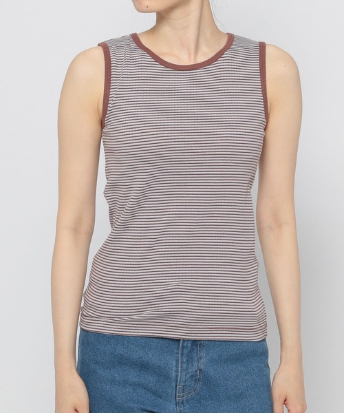 niko and...（ニコアンド）の「ルームDRY抗菌カップタンクトップ（タンクトップ・レディース・ブラック/ブラウン/アイボリー/チャコール/ピンク/オレンジ・MEDIUM/LARGE）」の17枚目の写真