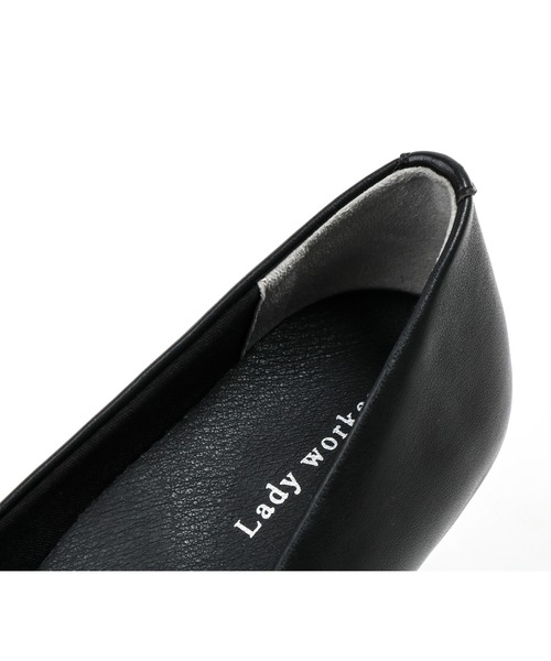 Lady worker（レディワーカー）の「5㎝ヒール 4E　ゆったりパンプス（パンプス・レディース・ブラック・22.5cm/23.5cm/24.5cm/23.0cm/24.0cm/25.0cm/22.0cm/21.5cm）」の5枚目の写真