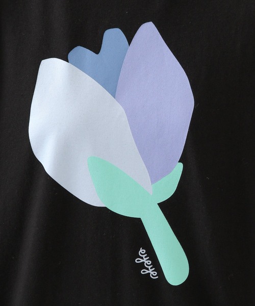 eyeye(アイアイ)の「eyeye/FLOWER PRINT T 2935079(Tシャツ/カットソー・レディース・ブラック/ホワイト・FREE)」の13枚目の写真