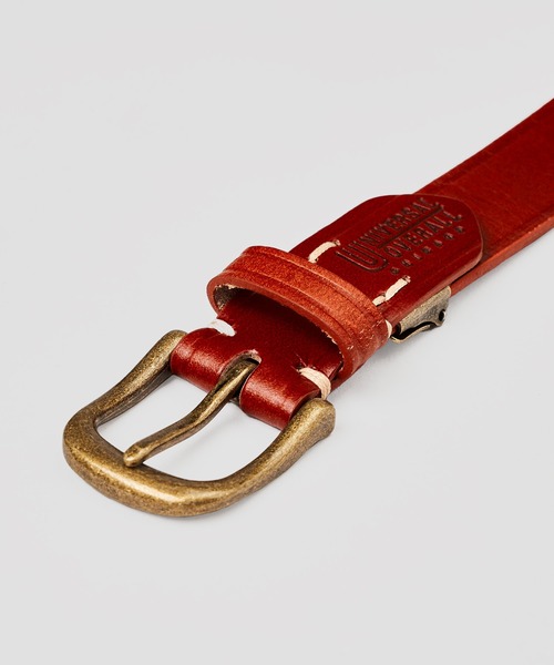 UNIVERSAL OVERALL（ユニバーサルオーバーオール）の「【UNIVERSAL OVERALL】牛革レザーベルト（ベルト・メンズ・ブラック/ダークブラウン/ブラウン・FREE）」の5枚目の写真