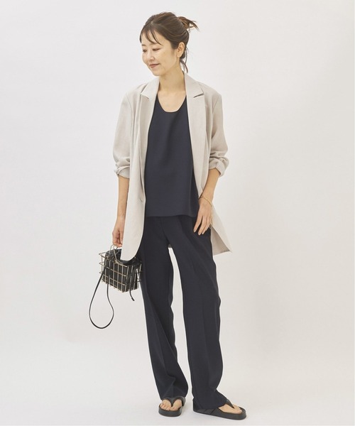 plage（プラージュ）の「《追加》【R’IAM】AIR ジャケット2（テーラードジャケット・レディース・ブラック/ベージュ/アイボリー・38/36）」の12枚目の写真