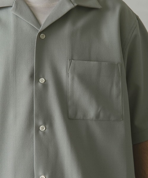URBAN RESEARCH DOORS（アーバンリサーチドアーズ）の「ドライパナマオープンカラーシャツ（シャツ/ブラウス・メンズ・グリーン/グレー/ネイビー・MEDIUM/LARGE）」の19枚目の写真