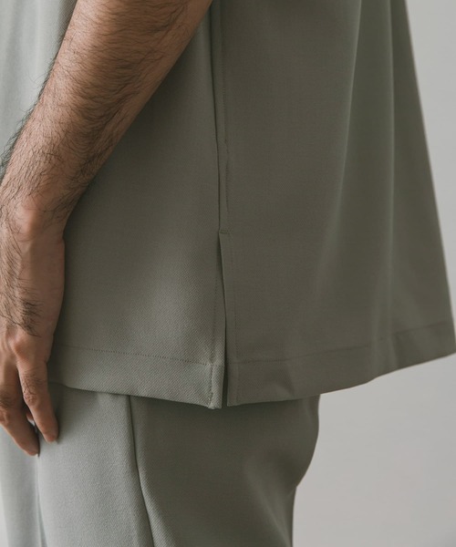 URBAN RESEARCH DOORS（アーバンリサーチドアーズ）の「ドライパナマオープンカラーシャツ（シャツ/ブラウス・メンズ・グリーン/グレー/ネイビー・MEDIUM/LARGE）」の5枚目の写真