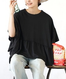 e-zakkamania stores | フリル スクエアポンチョ プルオーバー(Tシャツ/カットソー)