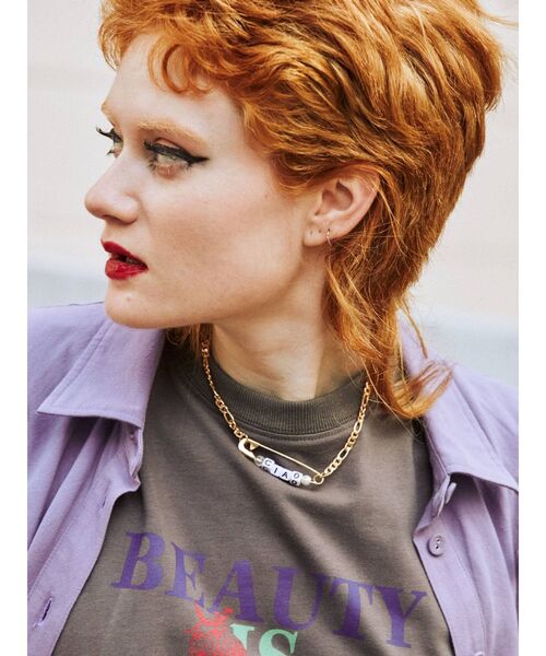 jouetie（ジュエティ）の「セーフティピンロゴネックレス（ネックレス・レディース・シルバー/ゴールド・FREE）」の6枚目の写真