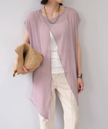 ＡＮＤＪ | 【2022/SS】2WAY楊柳シフォントップス＆リブキャミソール2枚セット(Tシャツ/カットソー)