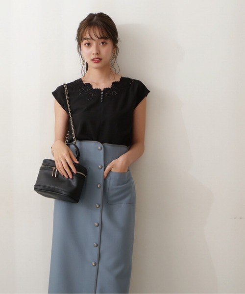 PROPORTION BODY DRESSING（プロポーションボディドレッシング）の「スカラネックブラウス / 1212210704（シャツ/ブラウス・レディース・ブラック/ブラウン/ホワイト系その他・FREE）」の3枚目の写真