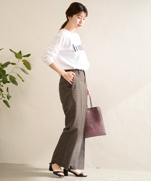 JOURNAL STANDARD(ジャーナルスタンダード)の「ロゴロングTシャツ(Tシャツ/カットソー・レディース・ホワイト/ブラック系その他/ホワイト系その他2/ブラック系その他2・FREE)」の20枚目の写真