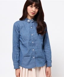 one after another NICE CLAUP | 【 non-no7月号掲載 ナイスクラップ】襟ビジューシャツ(シャツ/ブラウス)