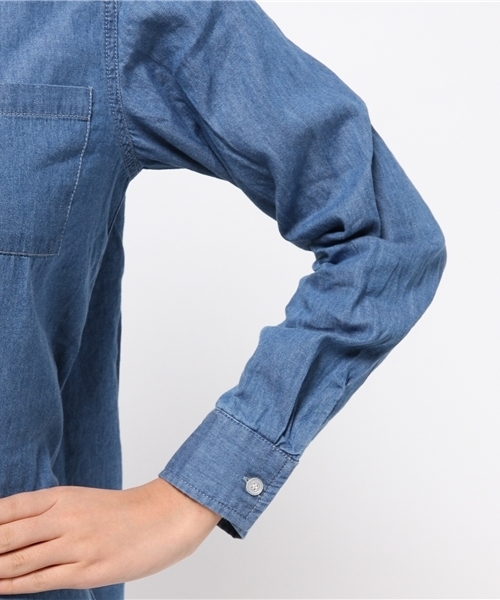 one after another NICE CLAUP（ワンアフターアナザーナイスクラップ）の「【 non-no7月号掲載 ナイスクラップ】襟ビジューシャツ（シャツ/ブラウス・レディース・オフホワイト/カーキ/ワンウォッシュ・FREE）」の9枚目の写真