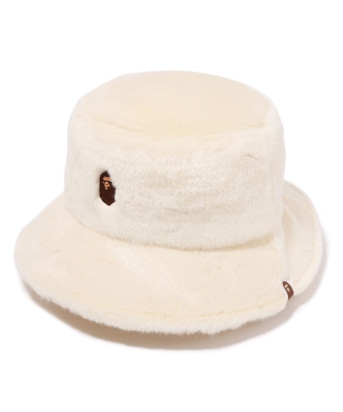 A BATHING APE（アベイシングエイプ）の「ONE POINT FUR BUCKET HAT L