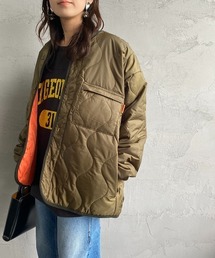 【men's FUDGE 3月号掲載】[UNIVERSAL OVERALL/ユニバーサルオーバーオール] 別注 キルティングライナージャケット