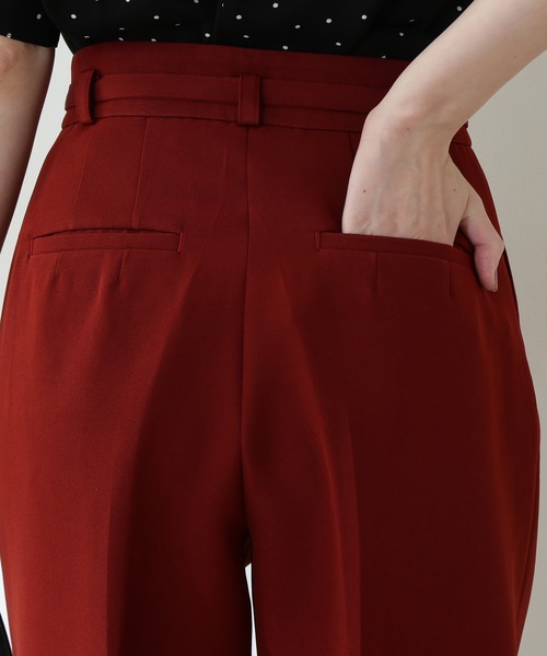 N.(N. Natural Beauty Basic)(エヌエヌナチュラルビューティーベーシック)の「【S Size Line】◆TRベルト付ワイドパンツ(その他パンツ・レディース・グレー/レッド/モカ・SMALL/MEDIUM)」の12枚目の写真