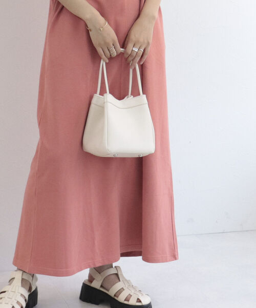 fredy emue（フレディエミュ）の「ボックス　ミニバッグ（トートバッグ・レディース・ライトブルー/ブラック/ミント/キナリ・FREE）」の5枚目の写真