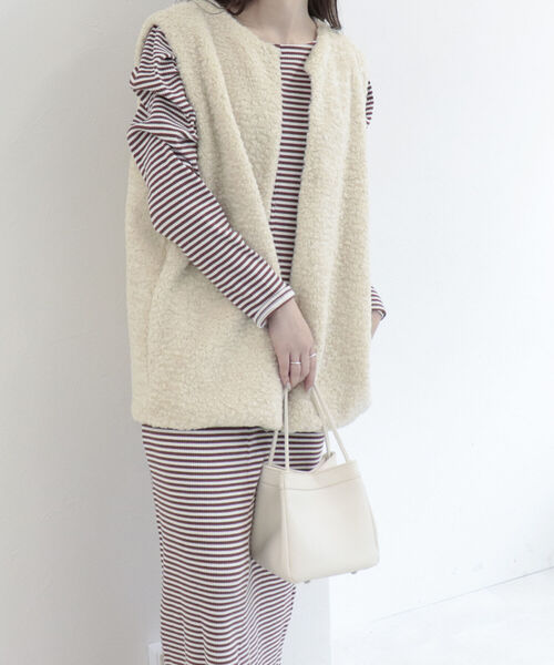 fredy emue（フレディエミュ）の「ボックス　ミニバッグ（トートバッグ・レディース・ライトブルー/ブラック/ミント/キナリ・FREE）」の6枚目の写真