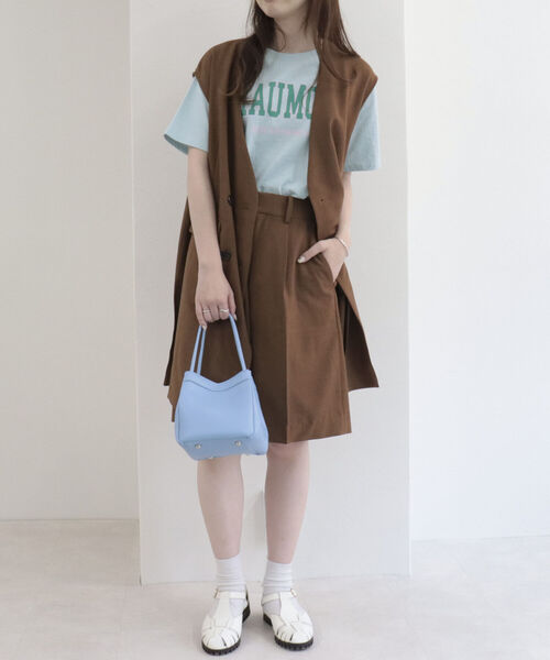 fredy emue（フレディエミュ）の「ボックス　ミニバッグ（トートバッグ・レディース・ライトブルー/ブラック/ミント/キナリ・FREE）」の19枚目の写真