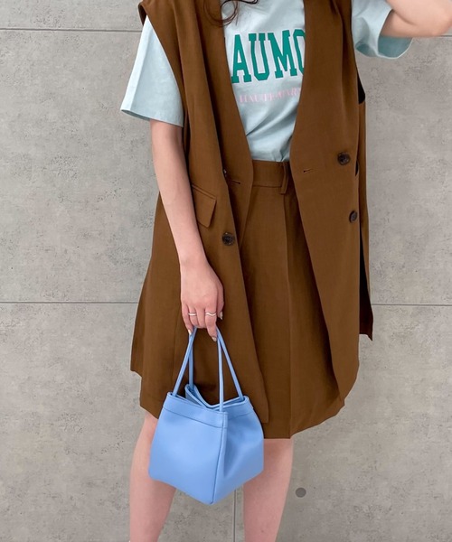 fredy emue（フレディエミュ）の「ボックス　ミニバッグ（トートバッグ・レディース・ライトブルー/ブラック/ミント/キナリ・FREE）」の10枚目の写真