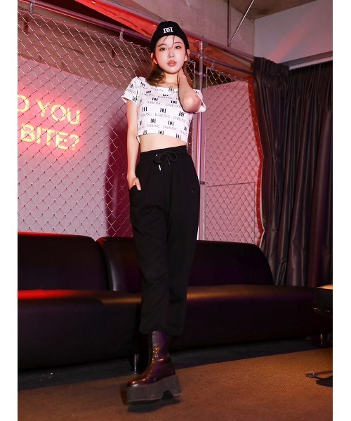 Darich（ダーリッチ）の「DARLINGパターンTシャツ（Tシャツ/カットソー・レディース・ホワイト/ピンク/ブラック・FREE）」の5枚目の写真