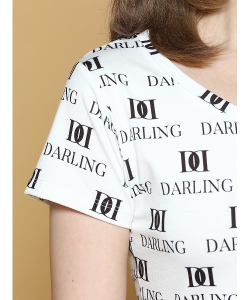 Darich（ダーリッチ）の「DARLINGパターンTシャツ（Tシャツ/カットソー・レディース・ホワイト/ピンク/ブラック・FREE）」の4枚目の写真