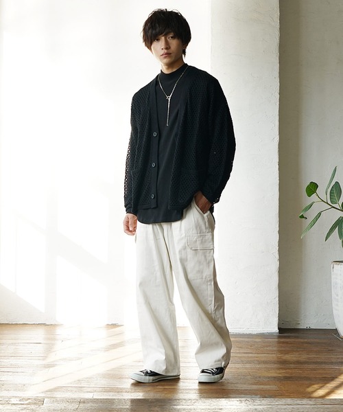 MinoriTY】スーパーワイドカーゴパンツ ワイドパンツ ミリタリー