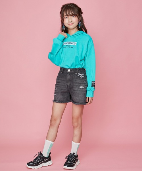 JENNI(ジェニィ)の「タテロゴシースルークルーソックス(ソックス/靴下・キッズ・ブラック/オフホワイト/パープル・19-21cm/22-24cm)」の12枚目の写真