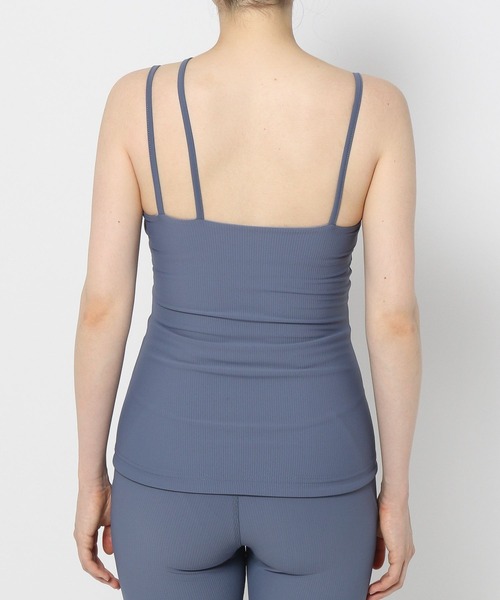 HEREIAM（ヘレイアム）の「【HEREIAM】斜めストラップキャミ(カップ付き)（キャミソール・レディース・ブラック/ブルー・SMALL/MEDIUM/LARGE）」の18枚目の写真