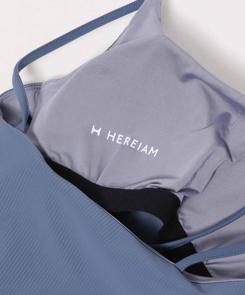 HEREIAM（ヘレイアム）の「【HEREIAM】斜めストラップキャミ(カップ付き)（キャミソール・レディース・ブラック/ブルー・SMALL/MEDIUM/LARGE）」の8枚目の写真