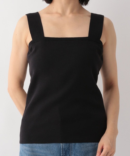 A part by（アパートバイ）の「12GPEスクエアノースリーブプルオーバー 124297（タンクトップ・レディース・ブラック/カーキ/アイボリー/ライトブラウン・FREE）」の10枚目の写真