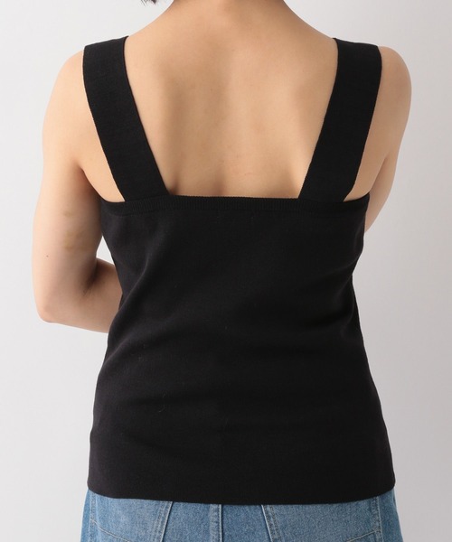 A part by（アパートバイ）の「12GPEスクエアノースリーブプルオーバー 124297（タンクトップ・レディース・ブラック/カーキ/アイボリー/ライトブラウン・FREE）」の8枚目の写真