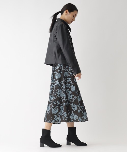 OPAQUE.CLIP（オペークドットクリップ）の「◆シンセティックレザー ライダースジャケット（ライダースジャケット・レディース・ブラック・40/38/42/36/34）」の3枚目の写真