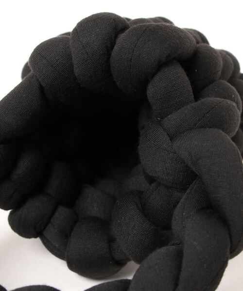 macaroni edge(マカロニエッジ)の「〈macaroni edge/マカロニエッジ〉編み込み マンドゥバッグ ミニトートバッグ(ハンドバッグ・レディース・ブラック/パープル/グレー/ブルー/グリーン/アイボリー/ホワイト/レッド・ONE SIZE)」の10枚目の写真