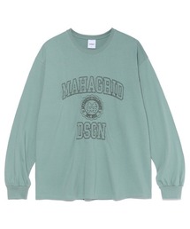 MAHAGRID | 『mahagrid/マハグリッド』STITCH COLLEGE LOGO LS TEE/ステッチカレッジロゴ 長袖Tシャツ(Tシャツ/カットソー)
