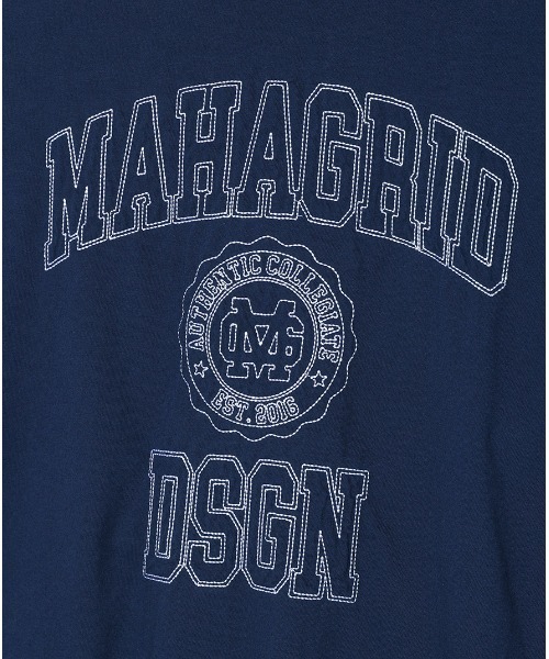 MAHAGRID(マハグリッド)の「『mahagrid/マハグリッド』STITCH COLLEGE LOGO LS TEE/ステッチカレッジロゴ 長袖Tシャツ(Tシャツ/カットソー・レディース・チャコールグレー/ブルー/ライトグリーン・S/M/L)」の14枚目の写真
