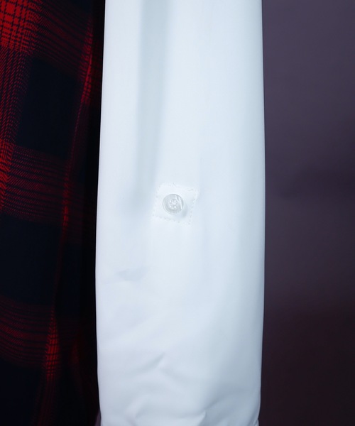 AFYF（エーエフワイエフ）の「AFYFQUAD BIG SHIRT/ビッグシルエット クワッド ビッグシャツ（シャツ/ブラウス・メンズ・ホワイト/ブラック/レッド・FREE）」の8枚目の写真