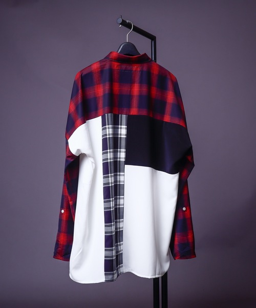 AFYF（エーエフワイエフ）の「AFYFQUAD BIG SHIRT/ビッグシルエット クワッド ビッグシャツ（シャツ/ブラウス・メンズ・ホワイト/ブラック/レッド・FREE）」の11枚目の写真