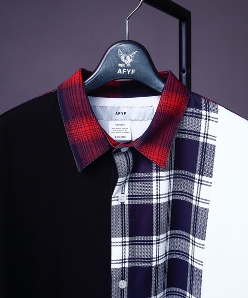 AFYF（エーエフワイエフ）の「AFYFQUAD BIG SHIRT/ビッグシルエット クワッド ビッグシャツ（シャツ/ブラウス・メンズ・ホワイト/ブラック/レッド・FREE）」の12枚目の写真