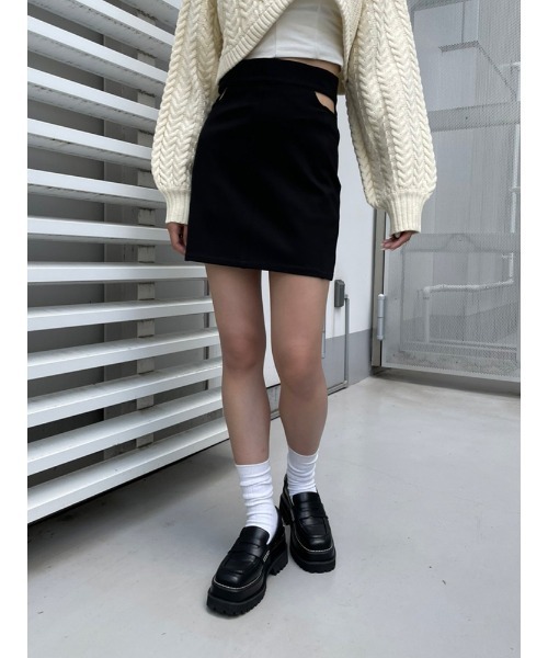 ENVYM(アンビー)の「ウエストカッティングSK(スカート・レディース・ブラック・FREE)」の14枚目の写真