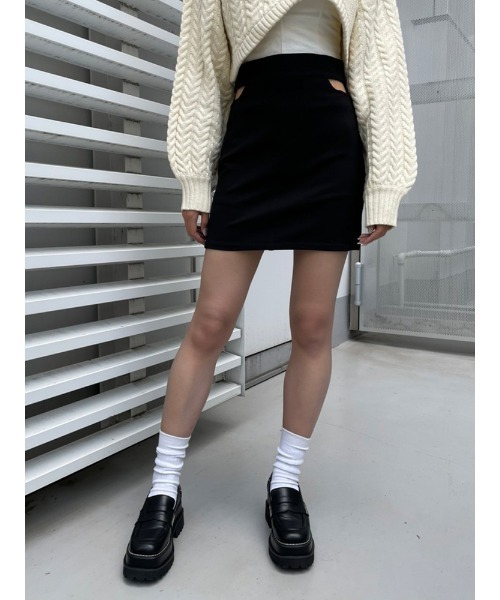 ENVYM(アンビー)の「ウエストカッティングSK(スカート・レディース・ブラック・FREE)」の15枚目の写真