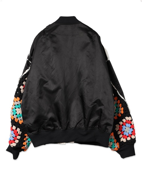 DISCOVERED（ディスカバード）の「CROCHET SLEEVE MA-1（MA-1・メンズ・ブラック/カーキ/ブラック×ホワイト・1/3）」の19枚目の写真