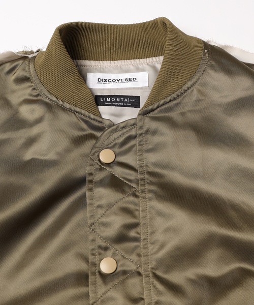 DISCOVERED（ディスカバード）の「CROCHET SLEEVE MA-1（MA-1・メンズ・ブラック/カーキ/ブラック×ホワイト・1/3）」の11枚目の写真