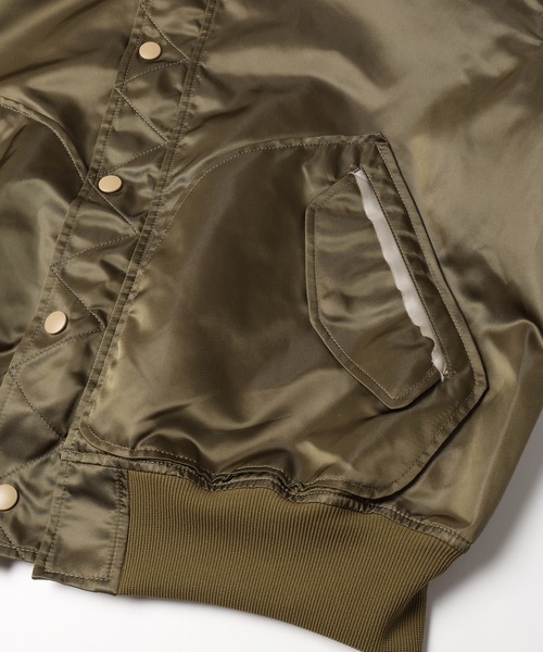 DISCOVERED（ディスカバード）の「CROCHET SLEEVE MA-1（MA-1・メンズ・ブラック/カーキ/ブラック×ホワイト・1/3）」の10枚目の写真