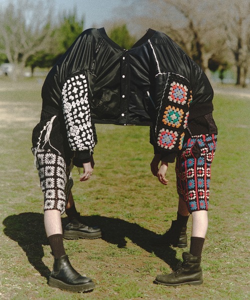 DISCOVERED（ディスカバード）の「CROCHET SLEEVE MA-1（MA-1・メンズ・ブラック/カーキ/ブラック×ホワイト・1/3）」の20枚目の写真