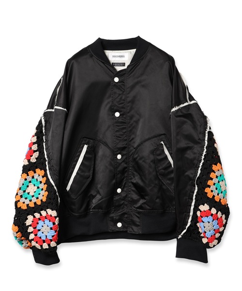 DISCOVERED（ディスカバード）の「CROCHET SLEEVE MA-1（MA-1・メンズ・ブラック/カーキ/ブラック×ホワイト・1/3）」の21枚目の写真