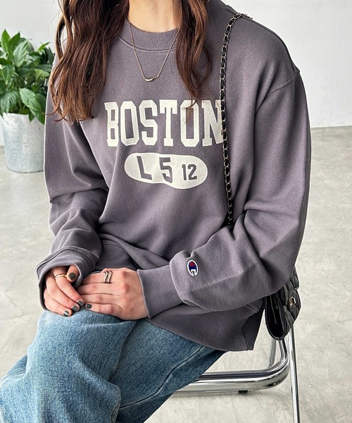 セール】【新色追加】Champion ロゴトレーナー（スウェット