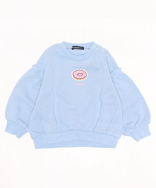 Moujonjon（ムージョンジョン）の「スイーツ刺繍裏毛裏起毛トレーナー（スウェット・キッズ・サックスブルー/ピンク/その他1/その他3・120/80/90/100/110/130/140）」の2枚目の写真