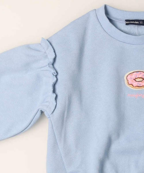Moujonjon（ムージョンジョン）の「スイーツ刺繍裏毛裏起毛トレーナー（スウェット・キッズ・サックスブルー/ピンク/その他1/その他3・120/80/90/100/110/130/140）」の8枚目の写真